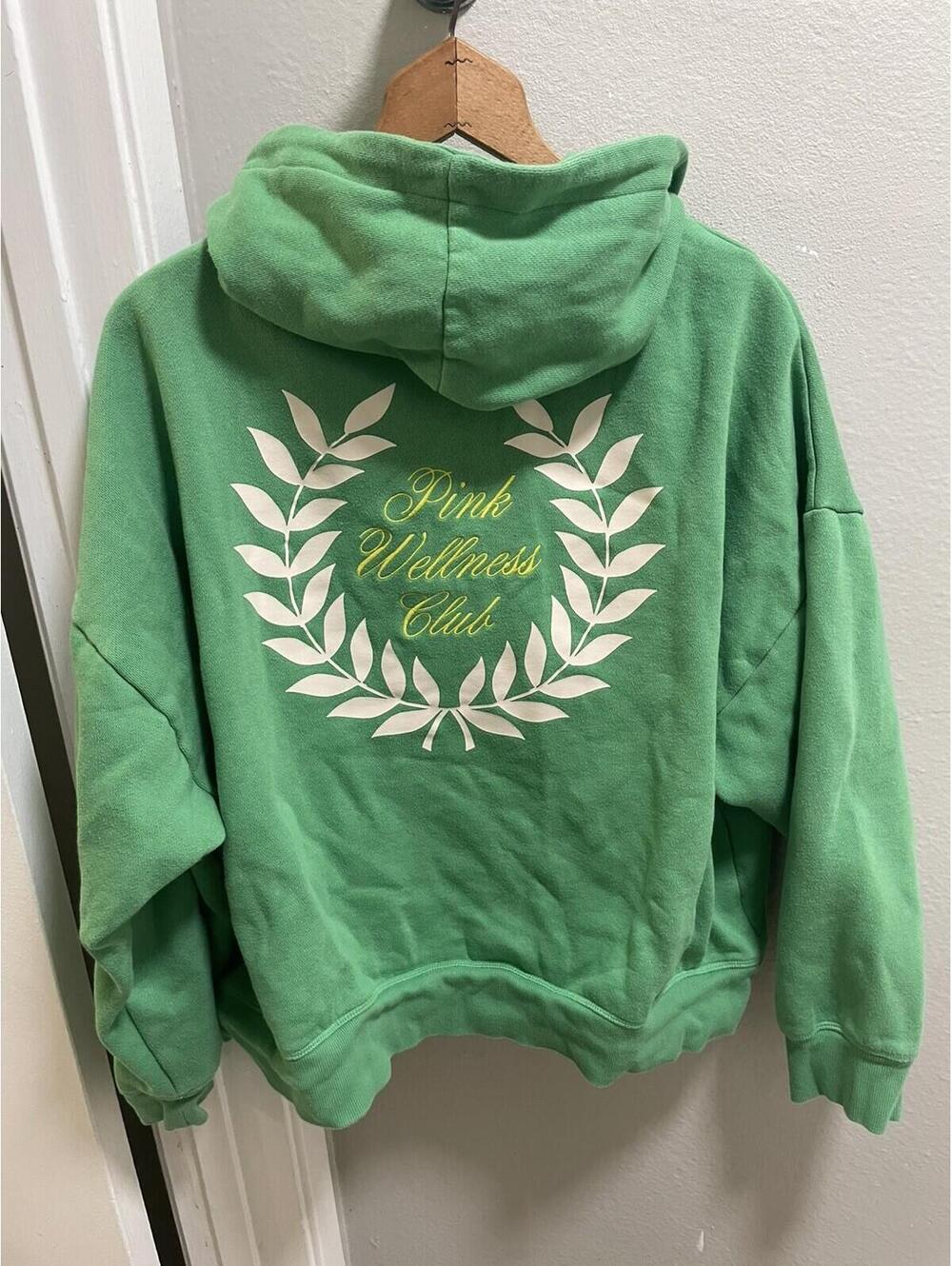 Victoria's Secret PINK Wellness Club Green Zip Up Hoodie